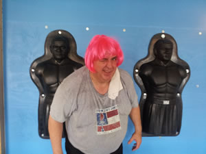 Tim Cisar In Pink Wig